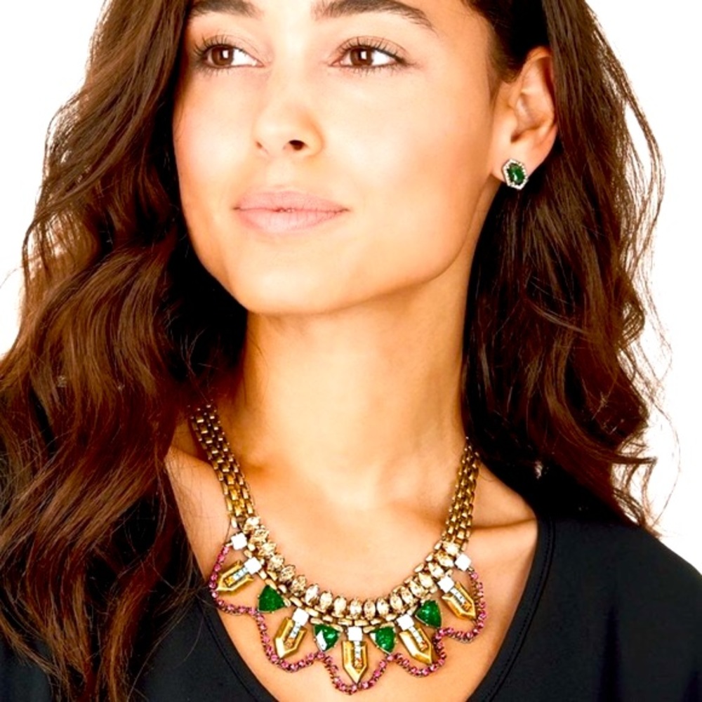 Stella & Dot X Rebecca Minkoff | Jeweled Vntge Gold Prism NEW StatementN⦠- Picture 11 of 11
